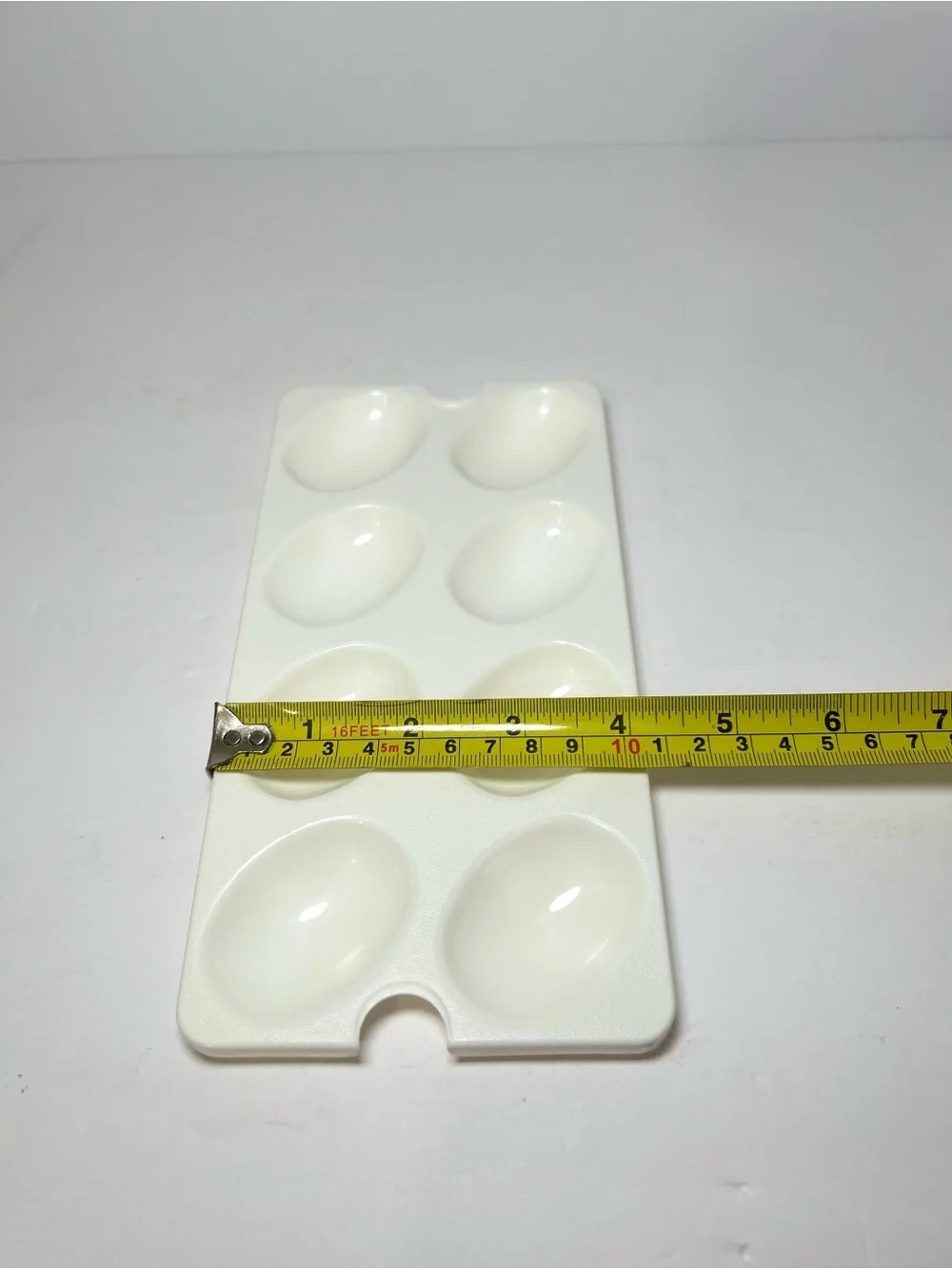 Tupperware 665-5 Deviled Egg Tray Keeper Inserts Holds 8 Eggs Replacement White
